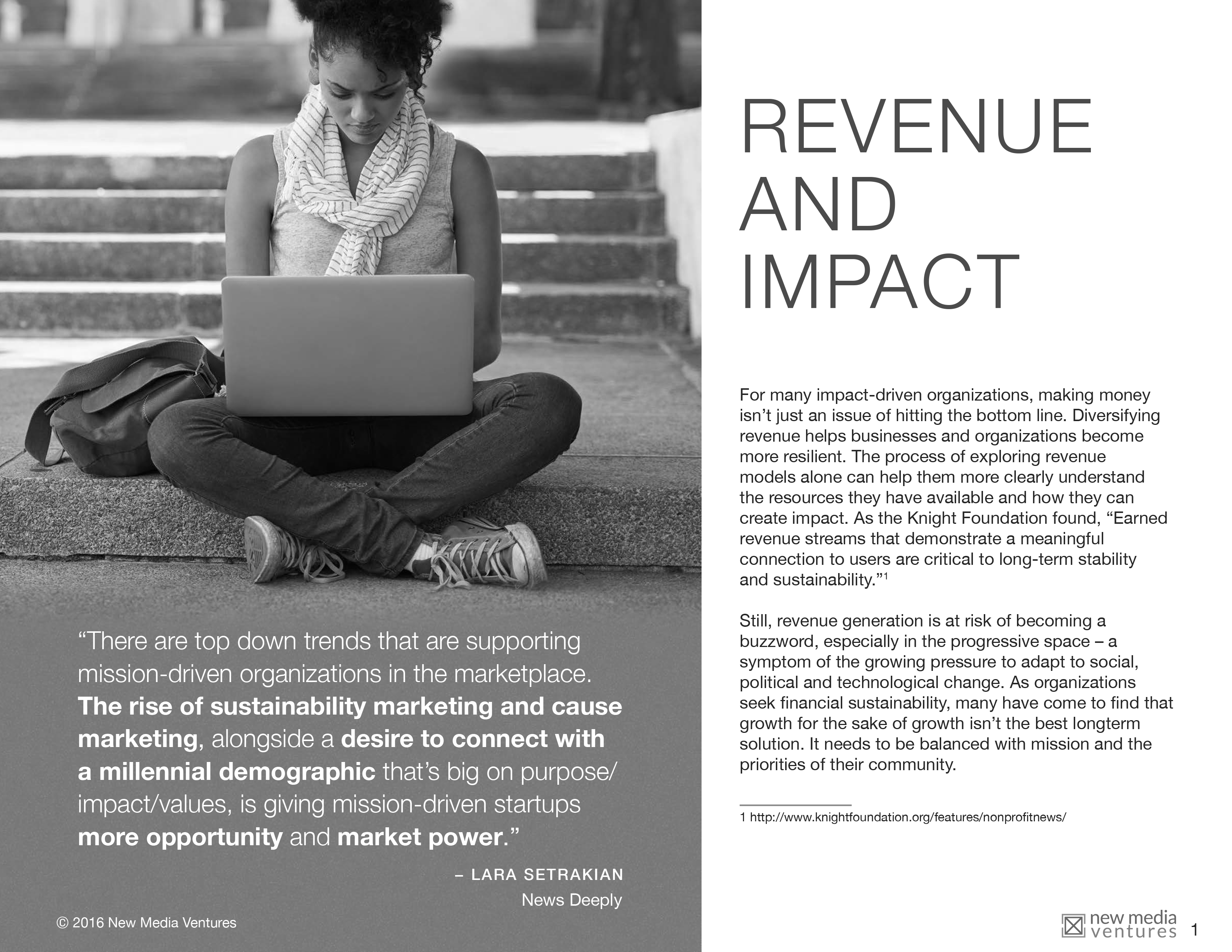 Making Money for Impact | New Media Ventures